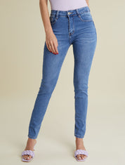 Jean slim délavé - bleu denim - 5