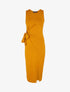 Robe à empiècements à nouer - jaune - 1