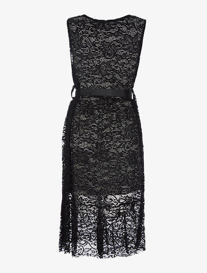 Robe dentelle avec doublure - noir - 2