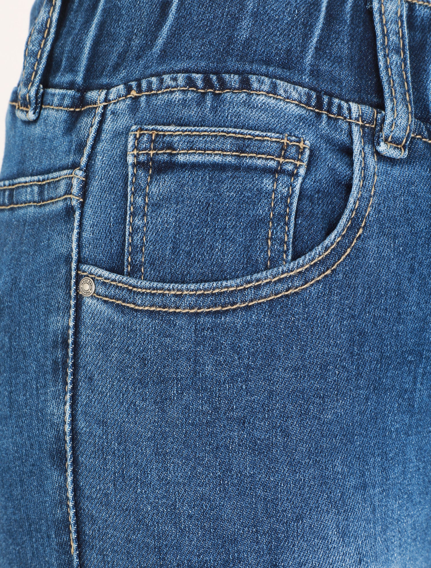 Jegging à ourlet - Bleu - 4