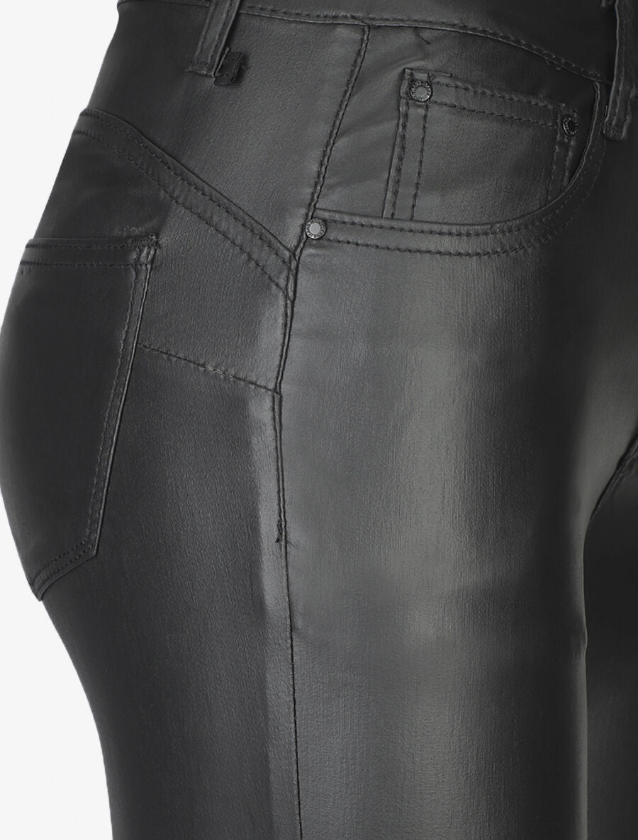 Jean skinny ciré push up - Noir - 3