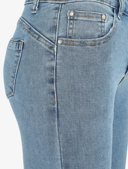 Jean push up skinny taille haute - Bleu clair - 3