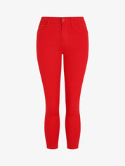 Jean skinny uni push up taille standard - Rouge - 5