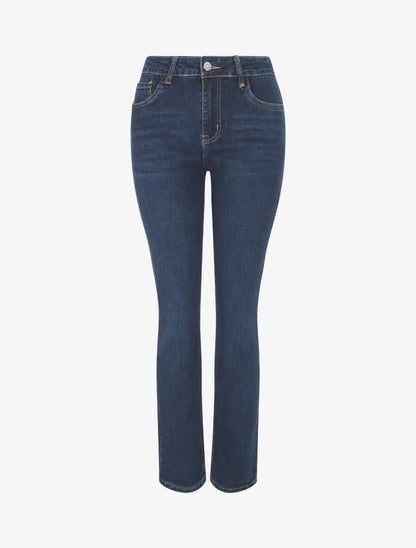 Jean droit grande taille taille standard - Bleu brut - 1