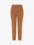 Jean uni taille haute - Camel - 4