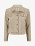 Veste unie coupe droite - Taupe - 1
