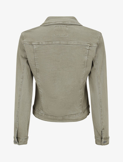 Veste unie coupe droite - Kaki - 2
