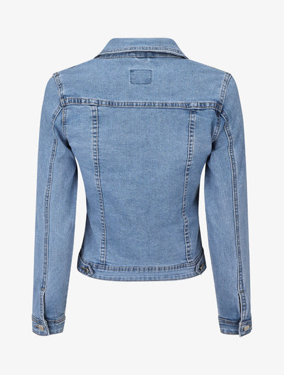 Veste en jean coupe ajustée - Bleu - 2