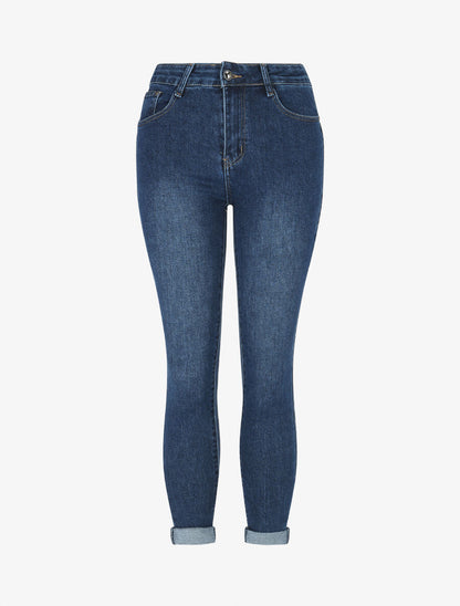 Jean push up 7/8 coupe slim - Bleu - 4