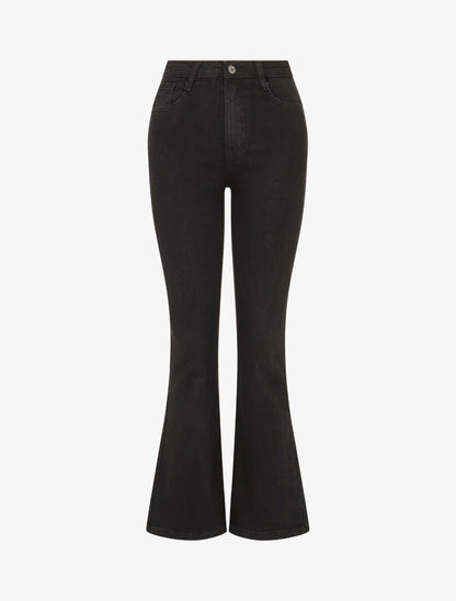 Jean push up coupe flare - Noir - 4