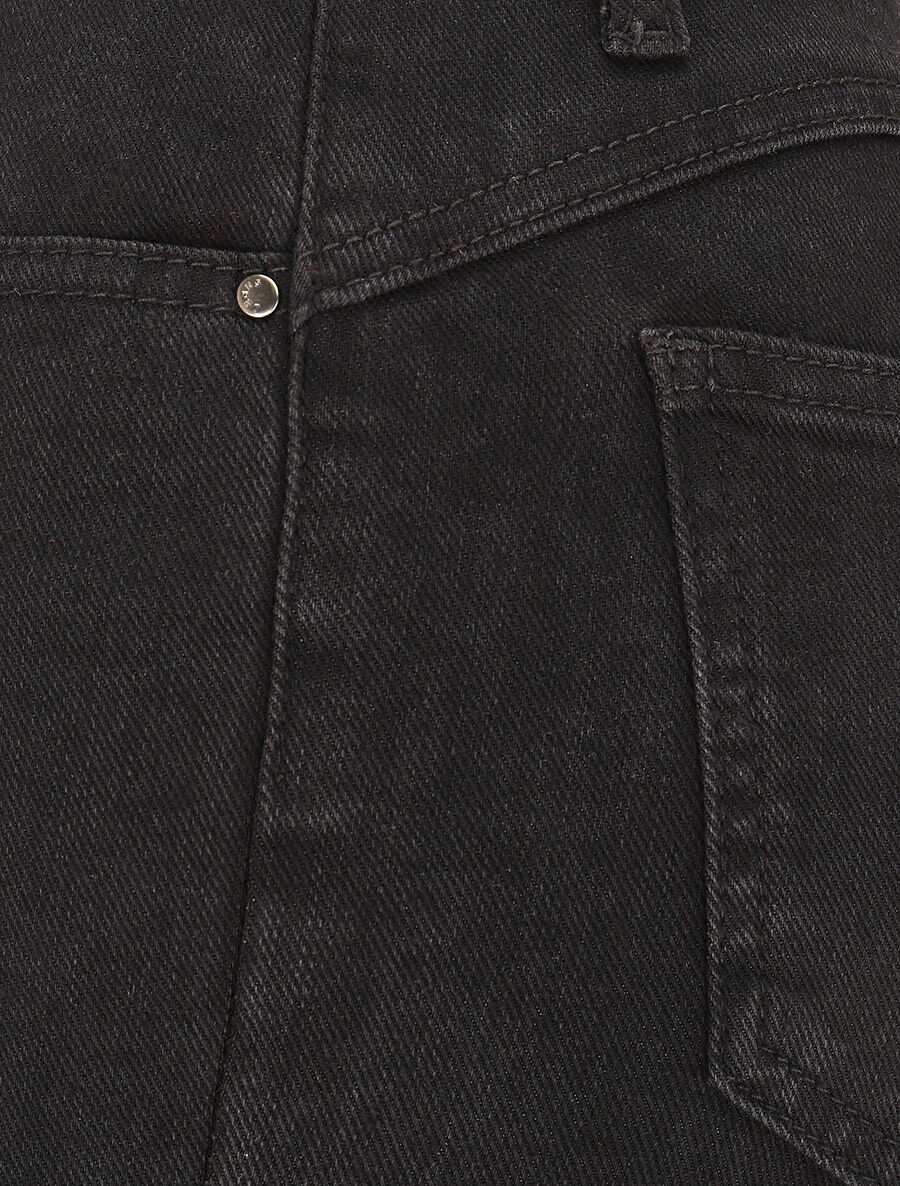 Jean push up coupe flare - Noir - 3