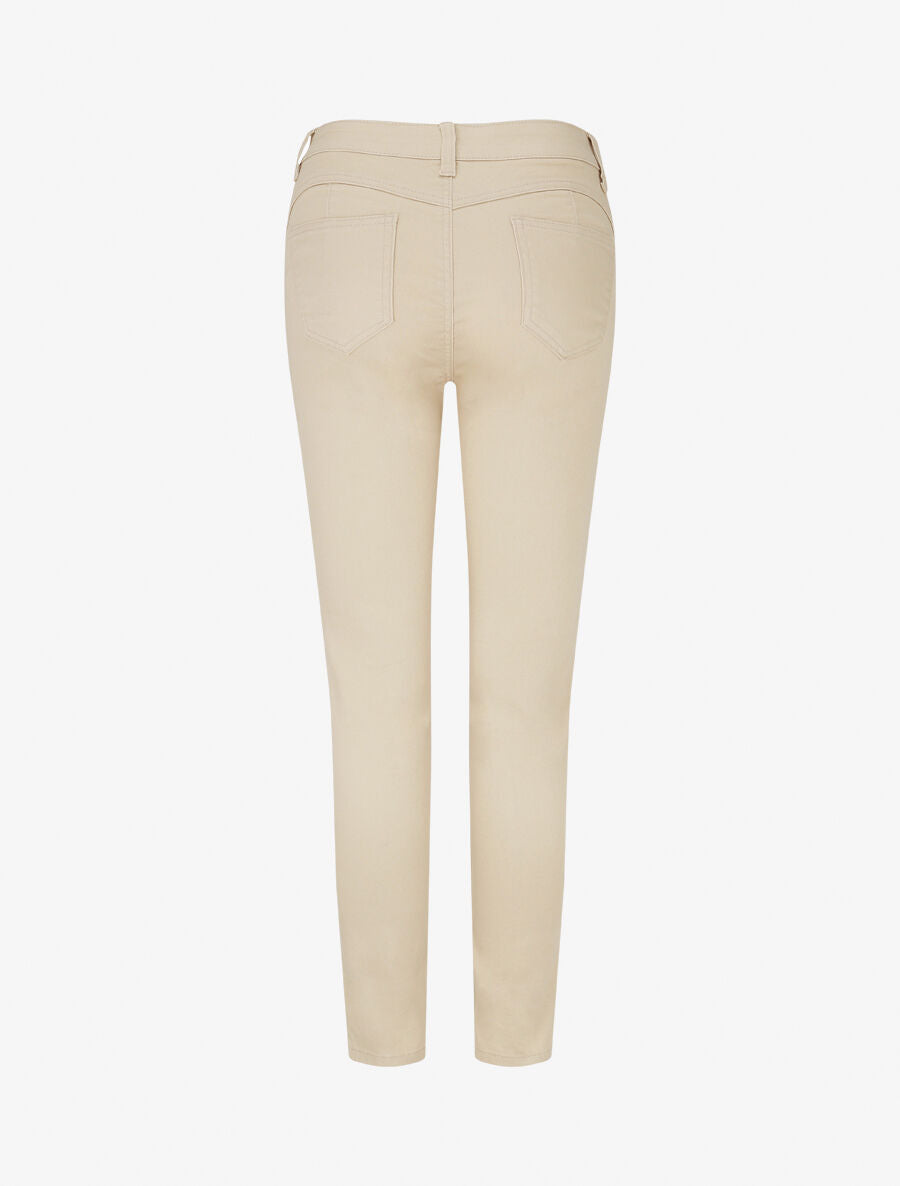 Jean skinny grande taille effet push up - Beige - 2