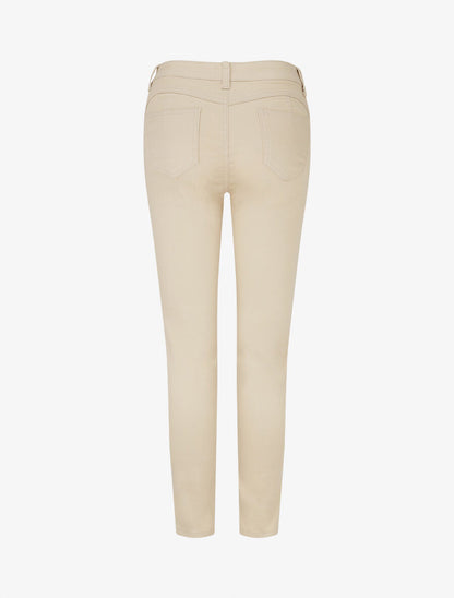 Jean skinny grande taille effet push up - Beige - 2