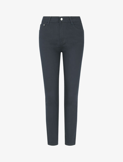 Jean skinny grande taille effet push up - Marine - 1