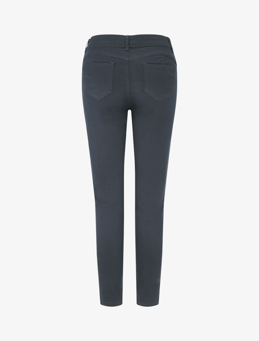 Jean skinny grande taille effet push up - Marine - 2