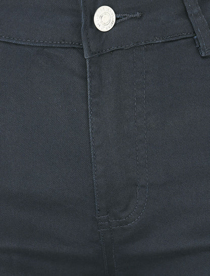 Jean skinny grande taille effet push up - Marine - 3