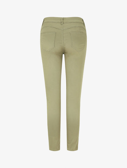 Jean skinny grande taille effet push up - Kaki - 2
