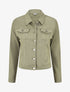 Veste en jean ajustée - Kaki - 1