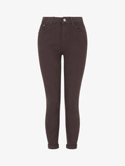 Jean skinny taille standard - Marron foncé - 1
