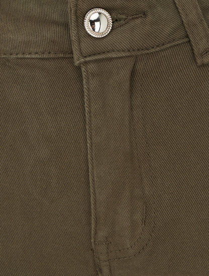 Jean skinny taille standard - Kaki - 3