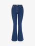 Jean flare à bords fendus - Bleu - 1
