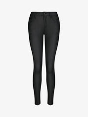 Pantalon en simili effet python - Noir - 1