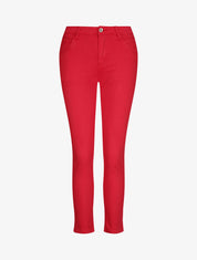 Pantalon droit uni - Rouge - 1