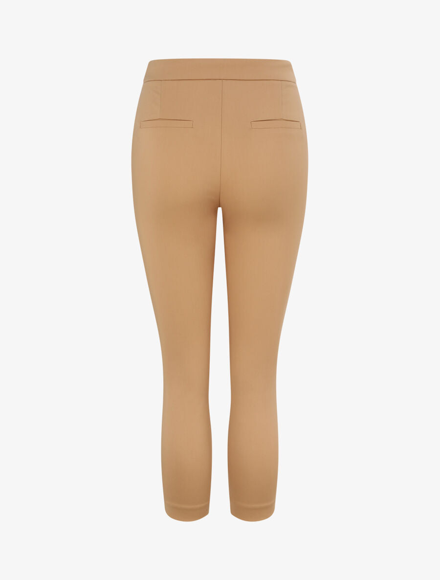 Pantalon droit uni - Beige - 2