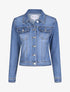 Veste en jean droite délavée - Bleu clair