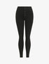 Pantalon stretch skinny à taille haute boutonnée - Noir - 4