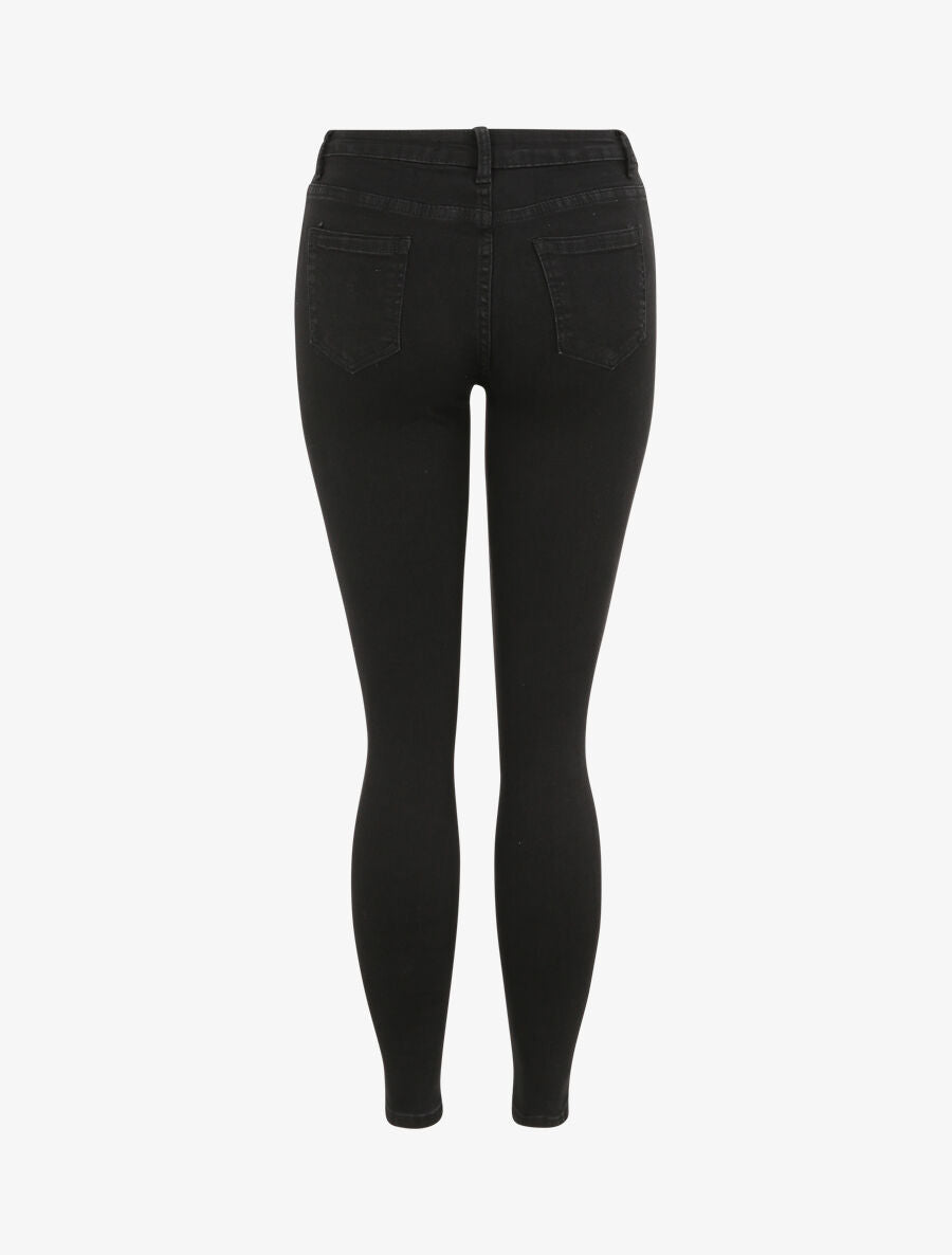 Jean skinny taille standard - Noir - 2