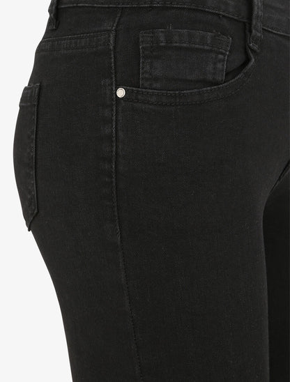 Jean skinny taille standard - Noir - 3