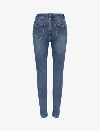 Jean push up coupe skinny - Bleu - 2