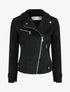 Veste style perfecto effet daim - Noir - 1