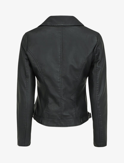 Perfecto en simili à zips décoratifs - Noir - 2