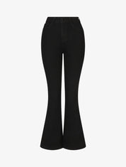 Jean strech coupe flare - Noir - 1