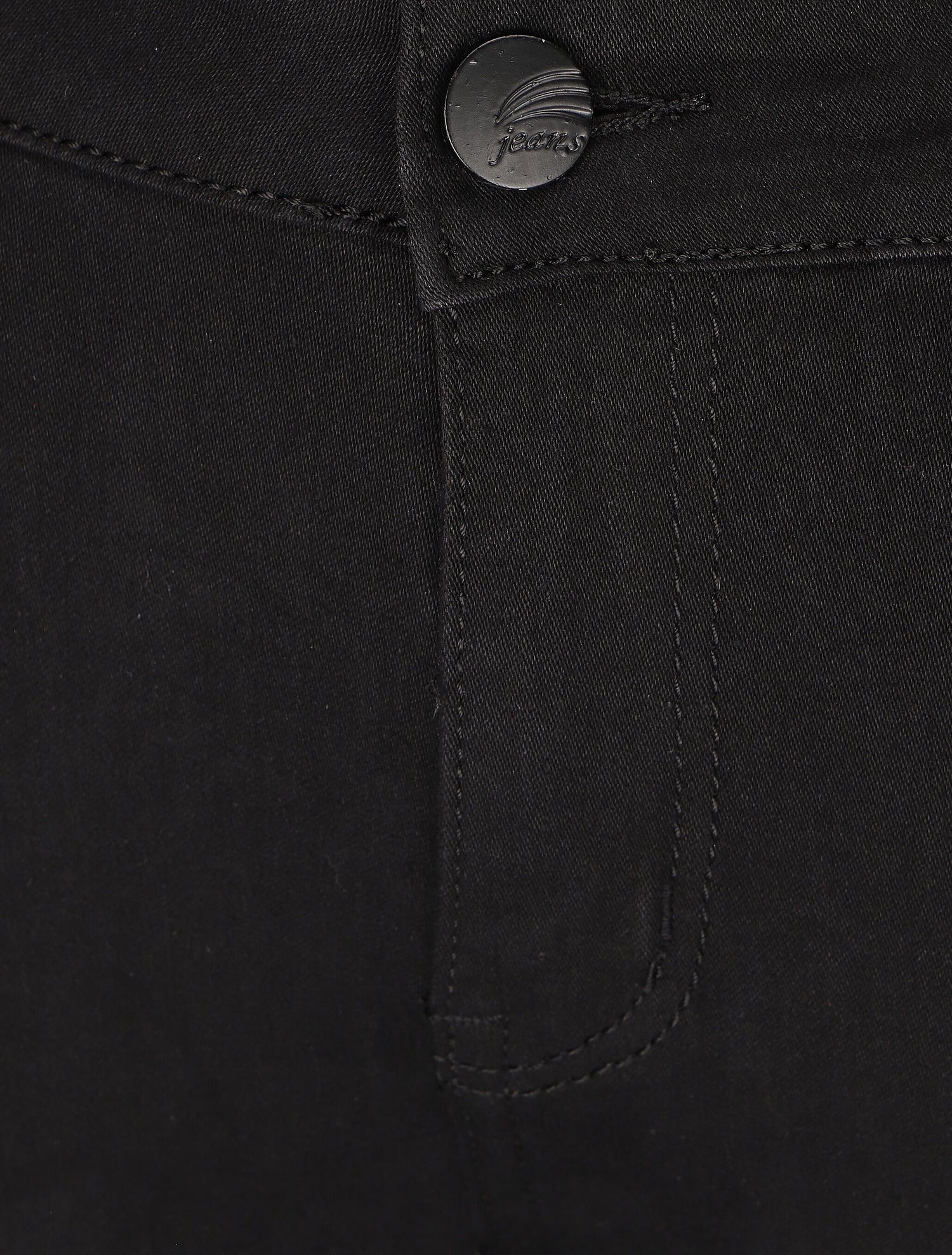 Jean grande taille coupe slim - Noir - 3