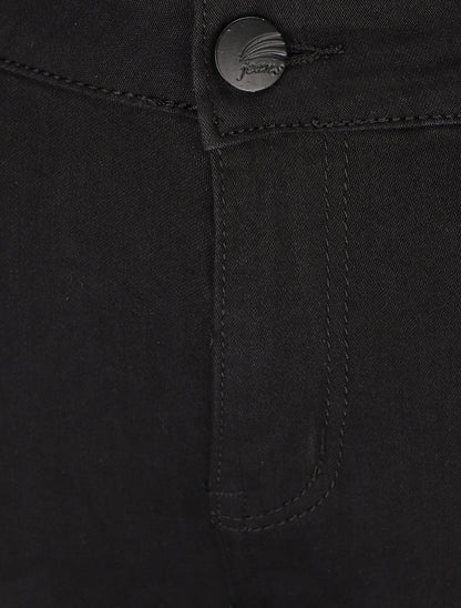 Jean grande taille coupe slim - Noir - 3