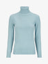 Pull basique à col roulé - Bleu ciel - 1