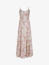 Robe longue à imprimé fleuri - Blanc - 5
