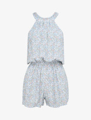 Combishort à imprimé floral - Bleu ciel - 4