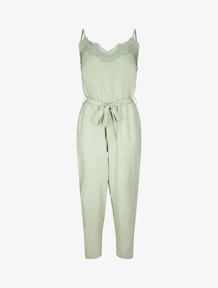Combinaison fluide uni - Vert d&