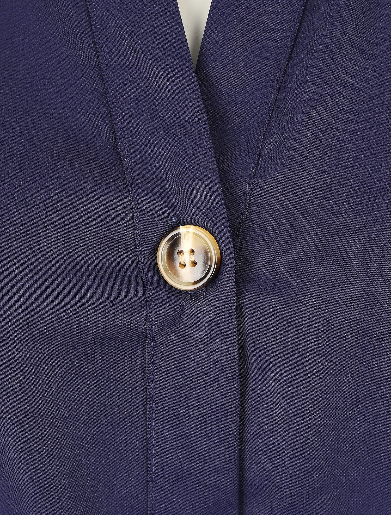 Robe chemise à manches longues et boutons - Marine - 3