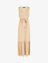 Robe longue unie sans manches - Beige - 5