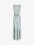 Robe longue unie sans manches - Vert gris - 5