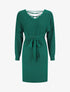 Robe mi-longue ajourée dans le dos - Vert sapin - 1