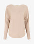 Pull côtelé à dos ajouré - Beige - 1