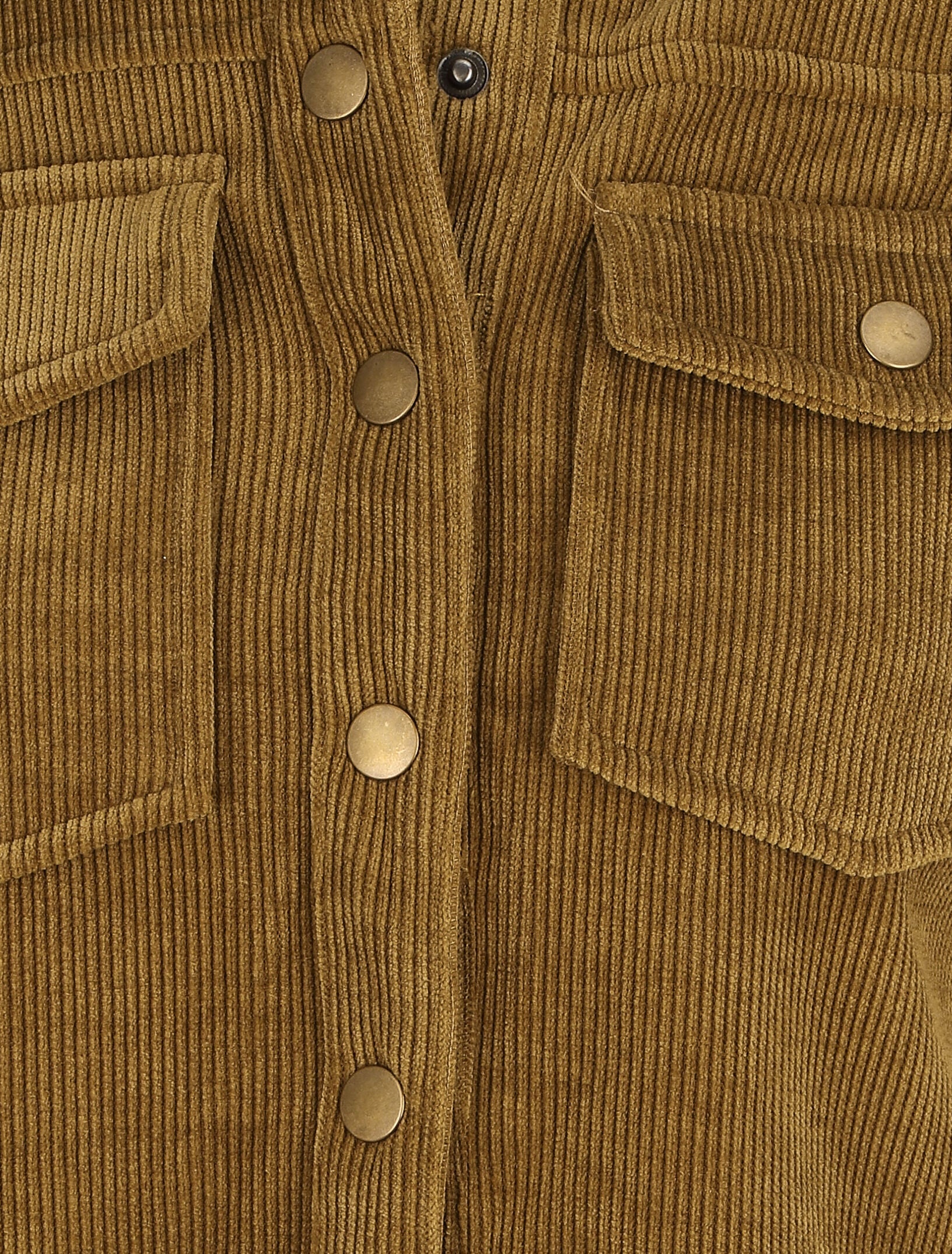 Surchemise en velours cotelé - Kaki - 3