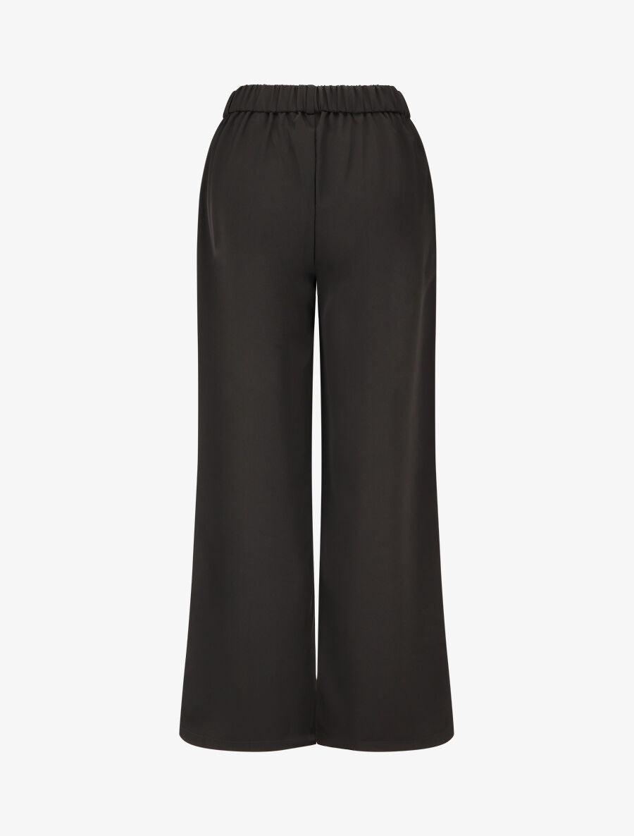 Pantalon ample à boucle fantaisie - Noir - 2