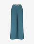 Pantalon ample à boucle fantaisie - Bleu canard - 4